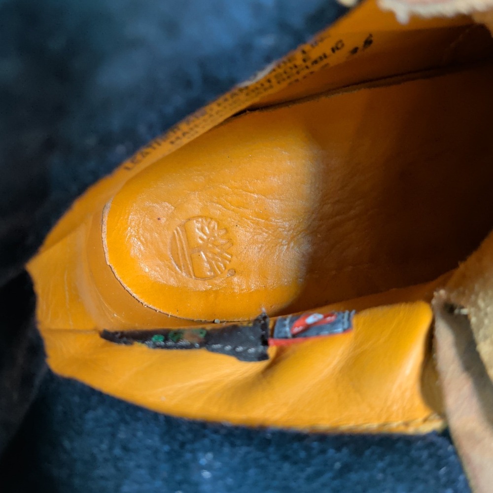 Timberland 6 Inch Boots Womens Size 10M Wheat Nubuck Premium Waterproof Preppy - Picture 5 of 8